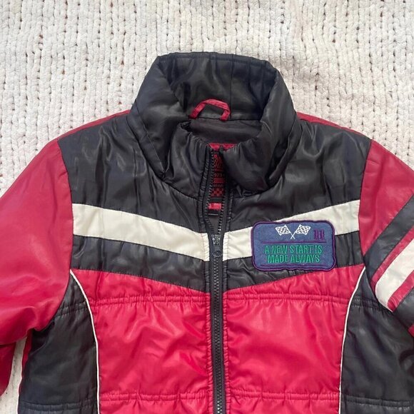 Womens Vintage Motorcycle Style Puffer Jacket - Size XS - Picture 2 of 4